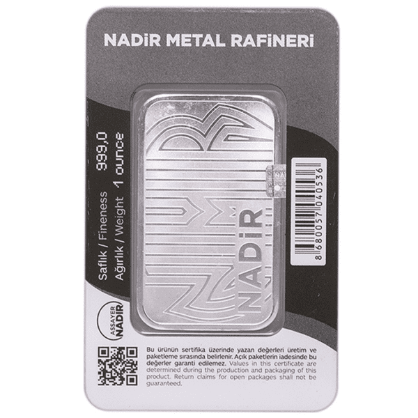 one ounce Nadir Silver Bar