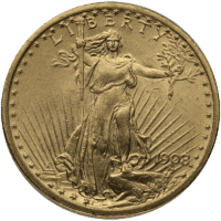 20 St Gaudens Double Eagle BU