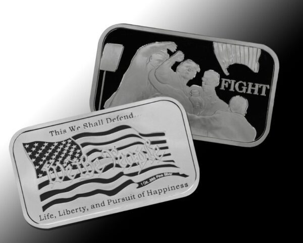 1 oz Trump Fight bar both