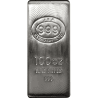 100 oz JBR Silver Bars