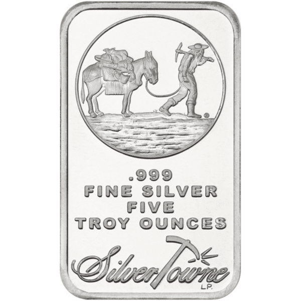 5 oz SilverTowne Prospector Silver Bar